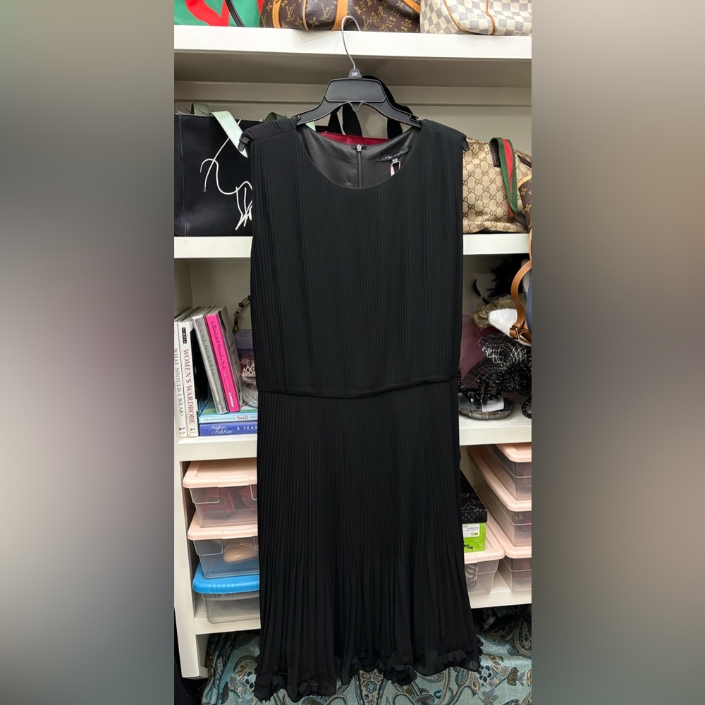 Black Chiffon Cocktail Dress Plus Size